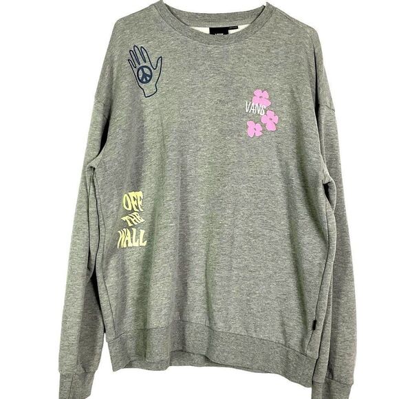 VANS Mascy Womens Oversized Crew Neck Sweatshirt, Large - Picture 5 of 15